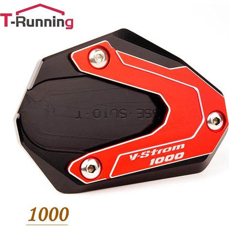 (1000 Rouge) Compatible avec les motos SUZUKI V-STROM 650/XT 1000 DL1000 VSTROM 650 DL650 1050 : béquille latérale, extension et support. Maxpower (1/4)