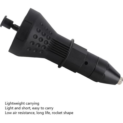 Adaptateur pour riveteuse électrique et perceuse, coffret rivetage 2.4-4.8 mm Noir (1/5)
