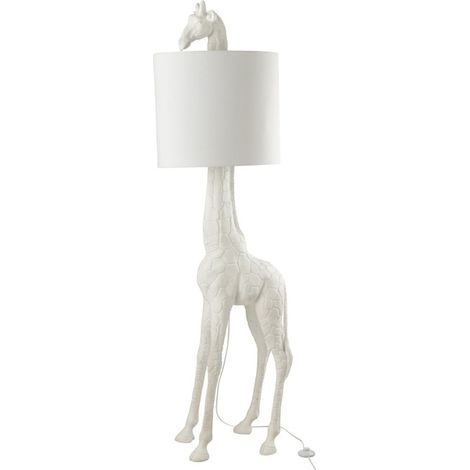 Lampadaire Design Girafe "Kurtis" 179cm Blanc (1/3)