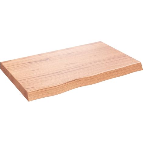 Maison Exclusive - Waschtischplatte Hellbraun 80x50x(2-6) cm Mass