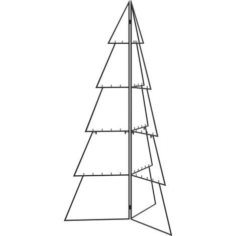 Metal Christmas Tree with Folding Stand KUOPIO 140 cm Steel vidaXL (1/5)