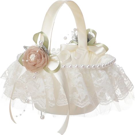 Décoration de chambre en liquidation Fleurs Mariage Mariée Demoiselle d'honneur Panier de fleurs en soie Rose en soie Panier de fleurs en tissu de soie Panier de fleurs saupoudré Fournitures de mariag