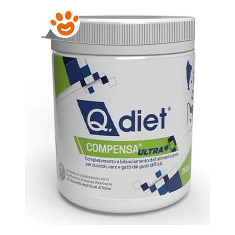 Q. Diet Dog & Cat Compensa Ultra - Confezione 250 Gr -