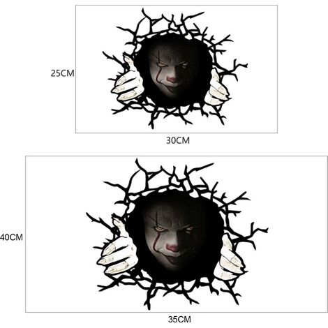 Autocollants pour portières et vitres de voiture - Décoration d'Halloween - Stickers muraux et de sol - Accessoires extérieurs pour voiture (1/5)