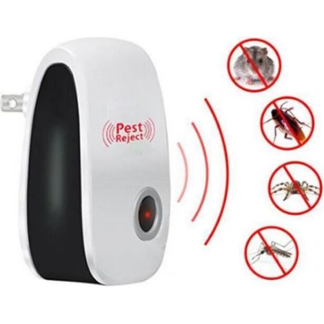 Version améliorée chat électronique ultrasons Anti moustique insecte répulsif Rat souris cafard ravageur rejete Ue Plug -UO1399A (1/4)