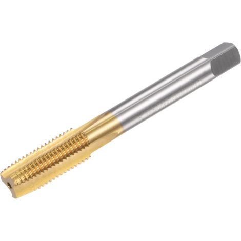 Droit Cannelure Raccords M10 x 1.25 Métrique Gauche Main Titane Revêtu M35 Cobalt Haute Vitesse Acier Machine Filet Fraisage Vis Taraud à Fileter (1/5)