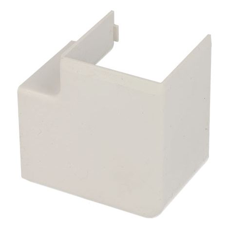 Angle plat goulotte PVC blanc 40 x 40 mm – Matériau PVC – Pour espaces confinés – Résistance aux chocs – Installation facile – Kopos (1/2)