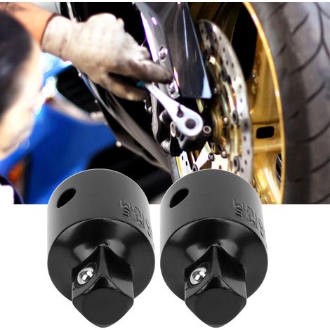 Adaptateur de douille pour clé à cliquet vers volant moteur 1/2 grand modèle et volant moteur 3/8 modèle moyen (1/5)