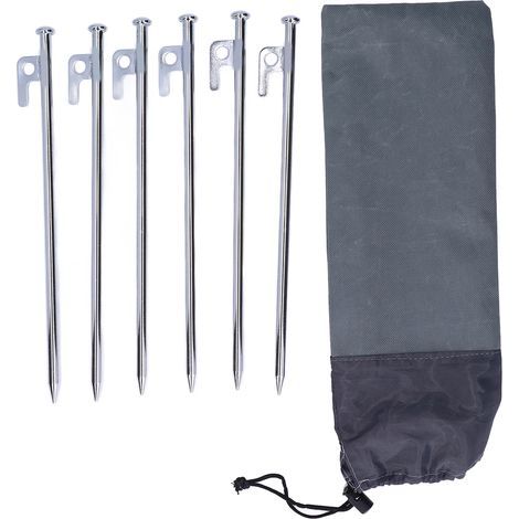 Heringe, flacher Kopf, 30 cm längere Heringe, robust für Wandern und Camping. (1/5)