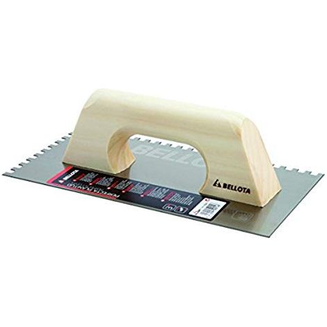 SPATOLA DENTATA CON MANICO IN LEGNO (1/4)