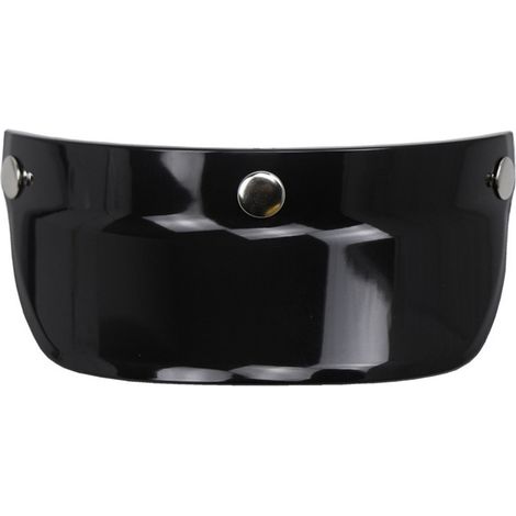 Visière universelle à 3 boutons-pression rabattable pour casque de moto à visage ouvert (1/5)
