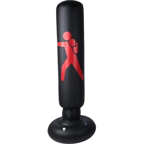Punch Bag, PVC 160cm Standing Inflatable Punching Bag Adults Children Fitness Hit Sandbag Column Tumbler Punching Bag (1/5)