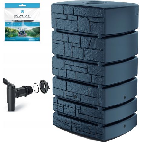 Réservoir d'eau de pluie 500 l TOWER STONE130 x 78 cm avec robinet