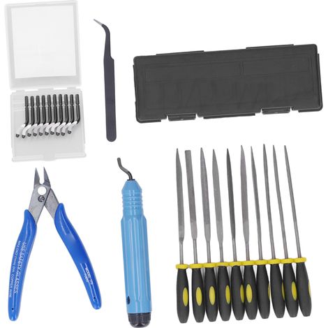 Kit d'outils pour imprimante 3D : couteau de sculpture, lime, outils de finition et de meulage. (1/5)