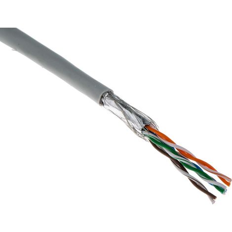Câble Ethernet cat 5e Sans connecteur gaine PVC Gris, 7 G 0,14 mm² 26 AWG, S/UTP, 305m ( Prix pour Bobine de 305 Mètres ) (1/3)