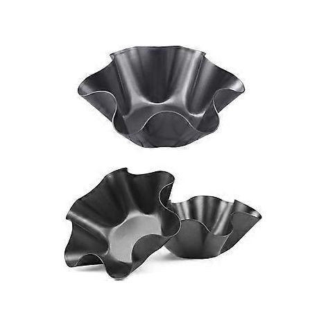 Ensemble de moules à tortillas Healthy Meals, moules antiadhésifs pour une utilisation polyvalente, en acier au carbone, pour des tortillas croustillantes et faibles en gras, idéal pour la cuisson au (1/4)