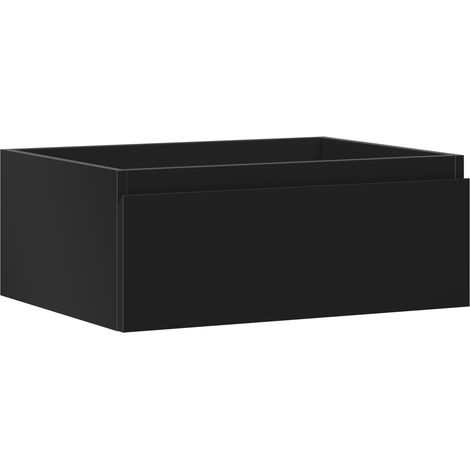 Mexen Orio Badezimmerschrank 60 cm mit Waschbeckenschrank, 1 Schublade, schwarz matt - 91A10-06023-1-BF71