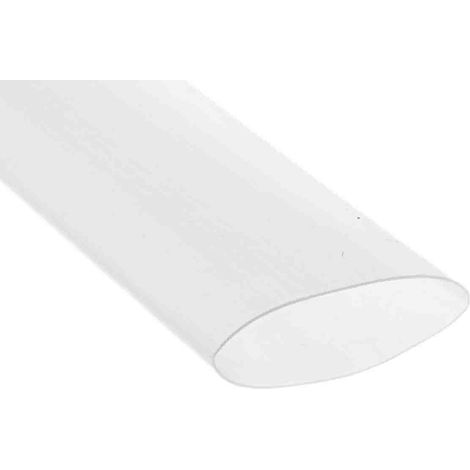 Gaine thermorétractable RS PRO, Dia. 38.1mm Clair rétreint 2:1, 1.2m ( Prix pour Paquet de 5 )