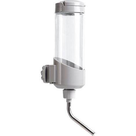 Distributeur Eau pour Petits Animaux [10mm Buse, 680ml] Suspendue Abreuvoir Lapin Automatique(Gris) (1/5)