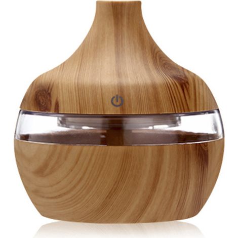 Humidificateur d'air huile essentielle 300ML humidificateur d'air ultrasonique brume froide aromathérapie diffuseur d'arôme électrique avec 7 couleurs changement de couleur Spa muet pour bureau à domi (1/2)