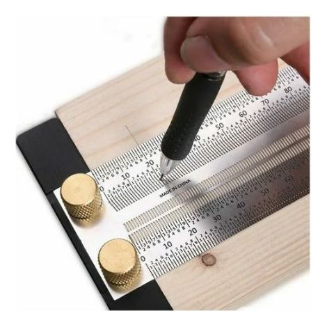 Règle T pour le Travail du Bois de Haute Précision,Règle de Traçage Outils de Marquage de Menuiserie (300mm) (1/4)