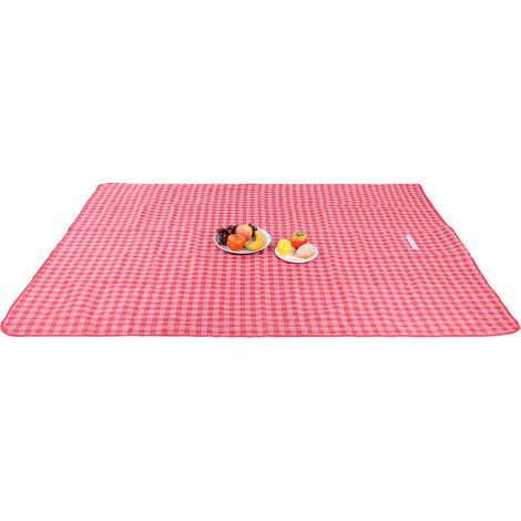 Couverture de pique-nique imperméable, tapis de plage portable, tapis de pique-nique pour le camping et la randonnée, tapis de sable, 200 x 145 cm / 78,7 x 57 pouces