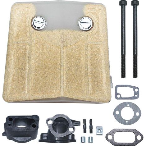 Adaptateur de vis de collecteur d'admission 501807105 Ensemble de filtre à air pour tronçonneuse Husqvarna 266 61 66 -M5 (1/5)
