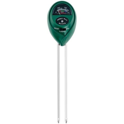 3-en-1 Testeur Humidité Plante, Hygromètre Plante, Testeur pH Sol, Humidimètre de Sol sans Pile, Capteur Humidité pour Jardin Pot de Fleurs Pelouse Serre, Plantes d'intérieur (1/4)