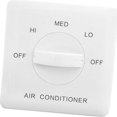 Panneau de commande de température réglable, contrôleur de ventilateur, commutateur de serpentin à trois vitesses pour applications CVC compatibles avec la climatisation centrale --AquaForge (1/5)