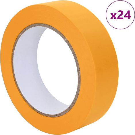 Rubans de masquage pour peintre 24 pcs Jaune 25 mm x 50 m CFW778850 (1/5)
