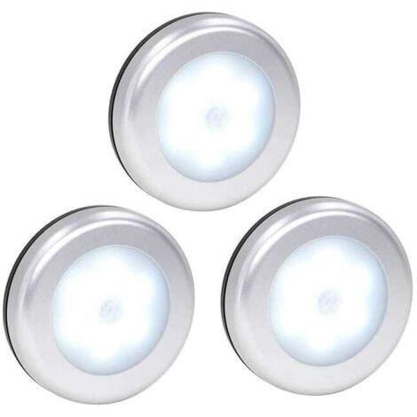 Éclairage à détecteur de mouvement Veilleuse à LED à piles Éclairage de marche Éclairage de placard d'escalier Éclairage sous(lumière blanche) (1/4)