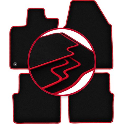 Alfombrillas CARLUX-RED para Nissan Qashqai I J10 (ancho) crossover (2007-2013) (1/5)