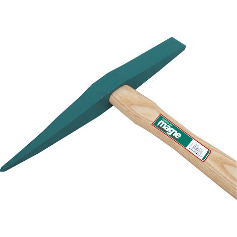 Marteau à piqueter 300gr pointe et panne en long – Conception robuste pour travaux de fondation – Prise en main confortable – Forges De Magne