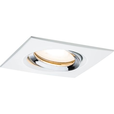 Nova Spot encastrable pour salle de bains jeu LED GU10 7 W IP65 blanc mat, chrome S309611 (1/4)