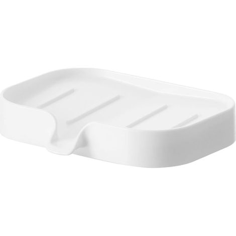 Porte-savon mural en ABS blanc pour la salle bain cuisine