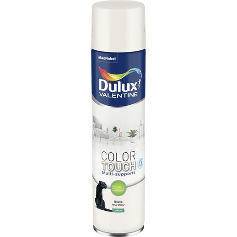 Peinture Aérosol Color Touch - Satin Blanc 600 ml - Dulux Valentine