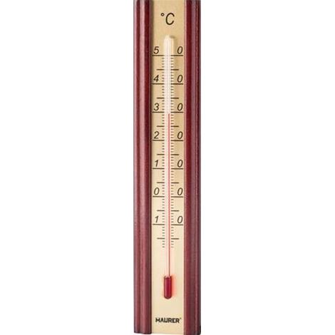TERMOMETRO DA PARETE FAGGIO/ALLUMINIO MAURER 40X10X200HMM - CF. BLISTER (1/2)