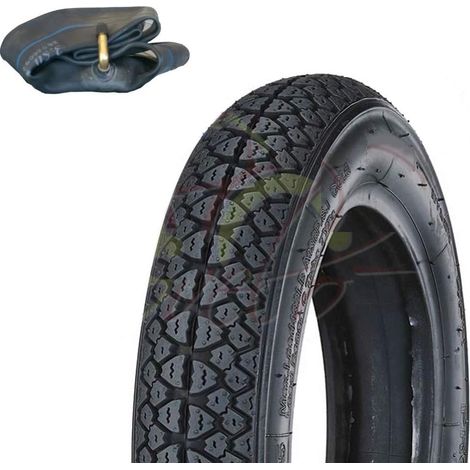 Pneumatico 100/90-10 + Camera d'Aria per Scooter Piaggio Vespa VESPONE Ape 61L Gomma COPERTONE Disegno M I C H E L I N Union