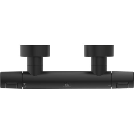 Ideal Standard Termostato de ducha visto Ceratherm T25, Ausld. 80mm, Silk Black, A7201XG (1/2)