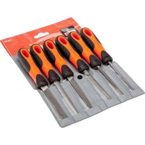 Bahco ERGO™ Feilensatz, Schlicht 100 mm - 6-teilig (1/2)