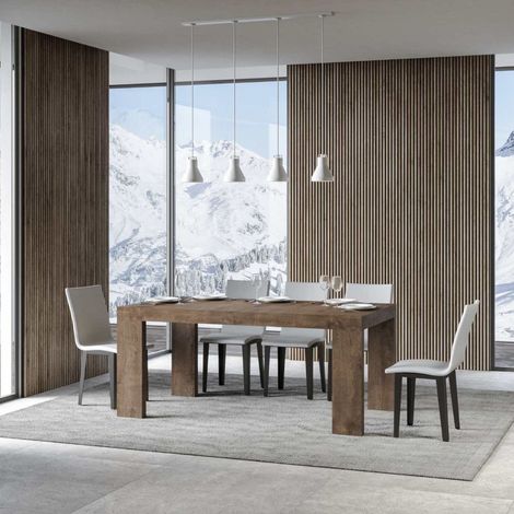 Tavolo ROXELL 90x160 allungabile a 264 cm Noce (1/4)
