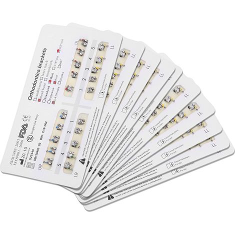 Brackets orthodontiques en acier inoxydable pour appareil dentaire (1/5)