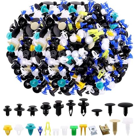 Ensemble de rivets de retenue pour voiture, clips à pousser, nylon, protection de pare-chocs, rivets de moteur (1/5)