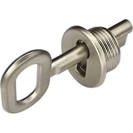 1x Clé + entrée de clé 25 mm serrure meuble zamac nickel mat meuble DIY verrou restauration rénovation (1/5)