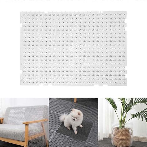 Tapis à picots anti-chats et chiens : éloigne les animaux domestiques des meubles. Découpable sur mesure. (1/4)