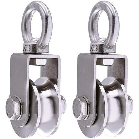 Vtizikl Seilrolle, Edelstahl 304, maximale Traglast 500 kg (1/5)