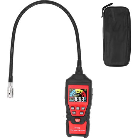 Gasdetektor mit optischem und akustischem Alarm, digitalem LCD-Bildschirm, Brenngasprüfgerät für den Heimgebrauch (1/5)
