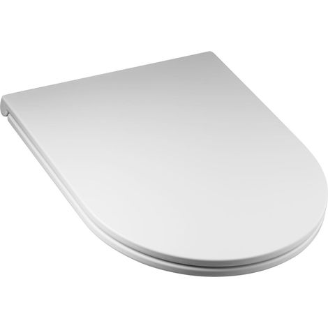 RAK-Resort Quick Release Sandwich Soft Close Urea Seat for Rimless Pans (1/3)