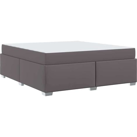 Estructura de cama Gris 180 x 200 cm PVC vidaXL (1/5)