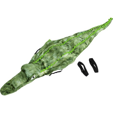 Costume d'alligator pour grand chien design 3D réglable sweat-shirt cosplay pour animal avec trou de laisse pour fête de Noël vert (1/5)